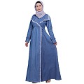 Kohinoor Denim Abaya- Blue